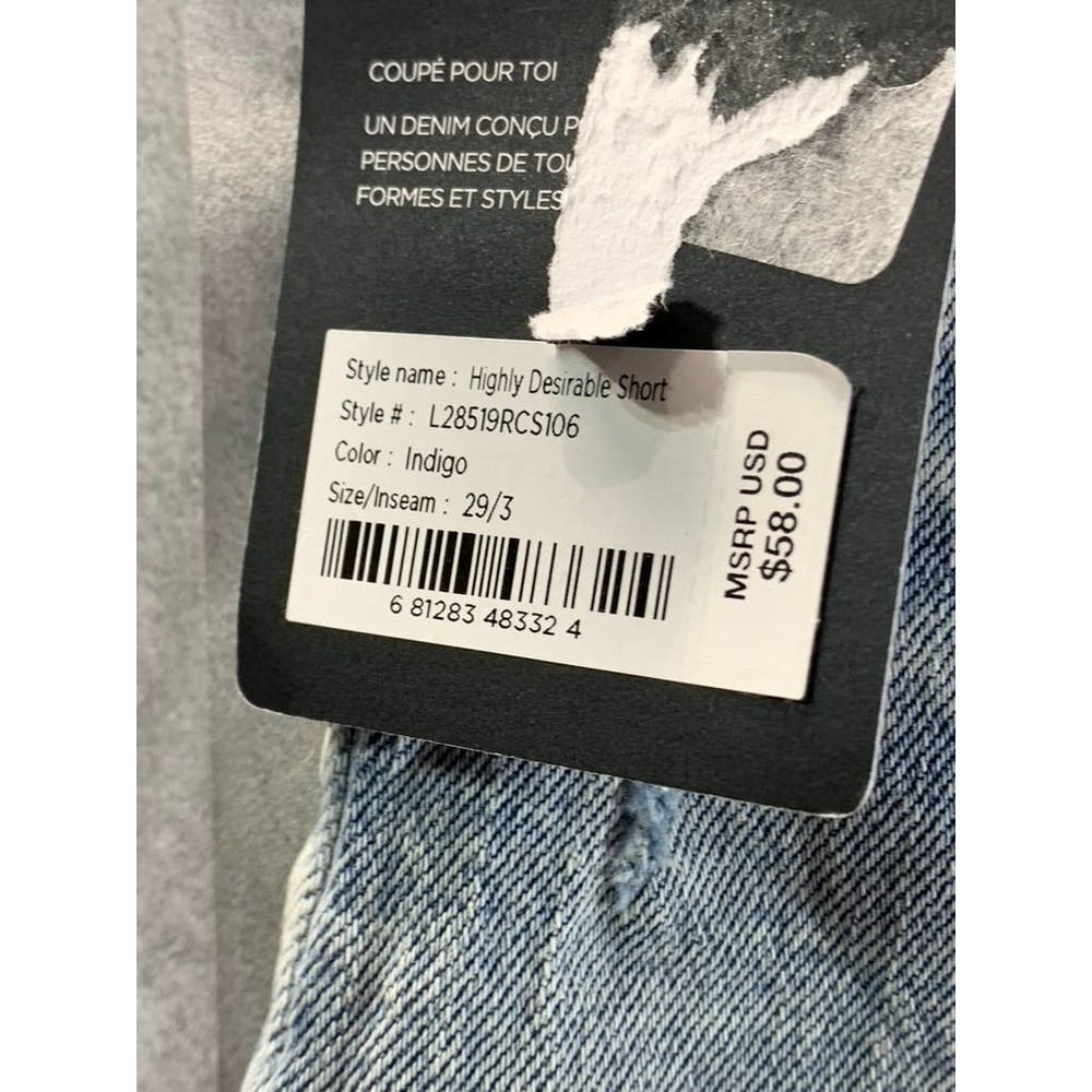 Silver Jeans Co. Women's Indigo High-Rise Distressed Highly Desirable Short SZ29 - Picture 11 of 11